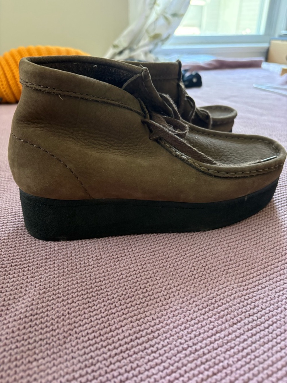 Clarks Leather Platform